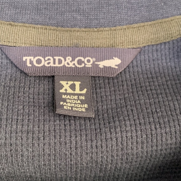 NWT Toad&Co Men's XL Gray Long Sleeve Shirt - Picture 7 of 10